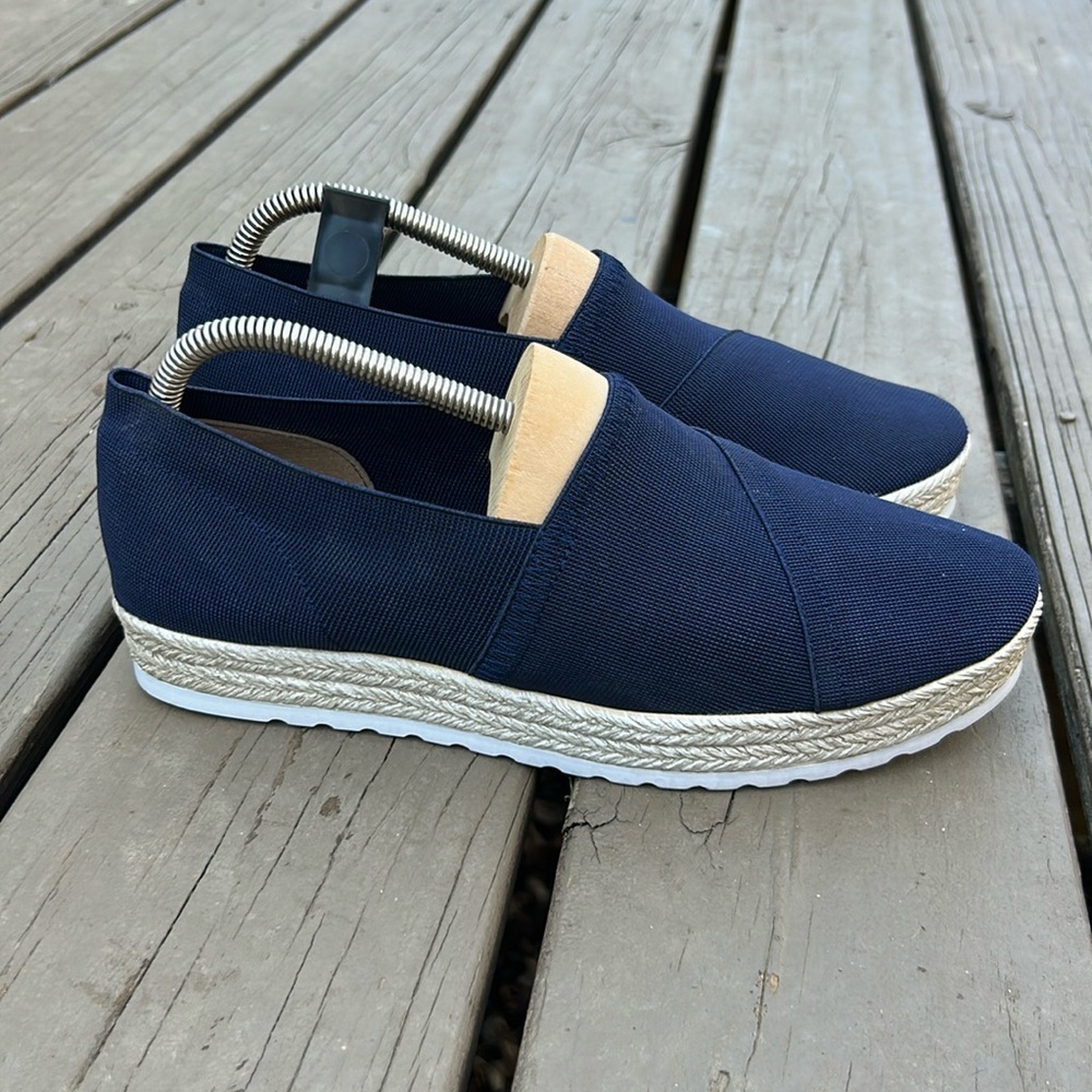 Charleston Shoe Company Marina Navy Slip-on Deck Shoe | Size 9
